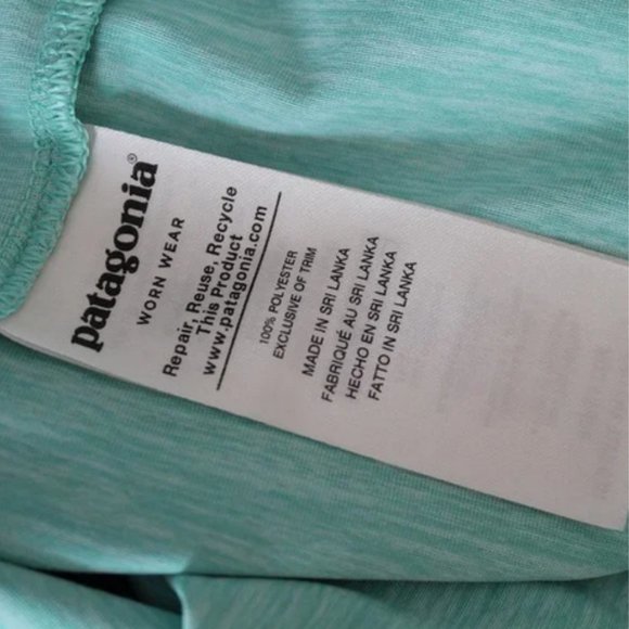 Patagonia Long Sleeved Capilene Cool Daily Graphic Shirt Green Boardshort - Picture 8 of 9